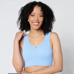 Breezies Floral Jacquard Seamless Wirefree Contour Bra M